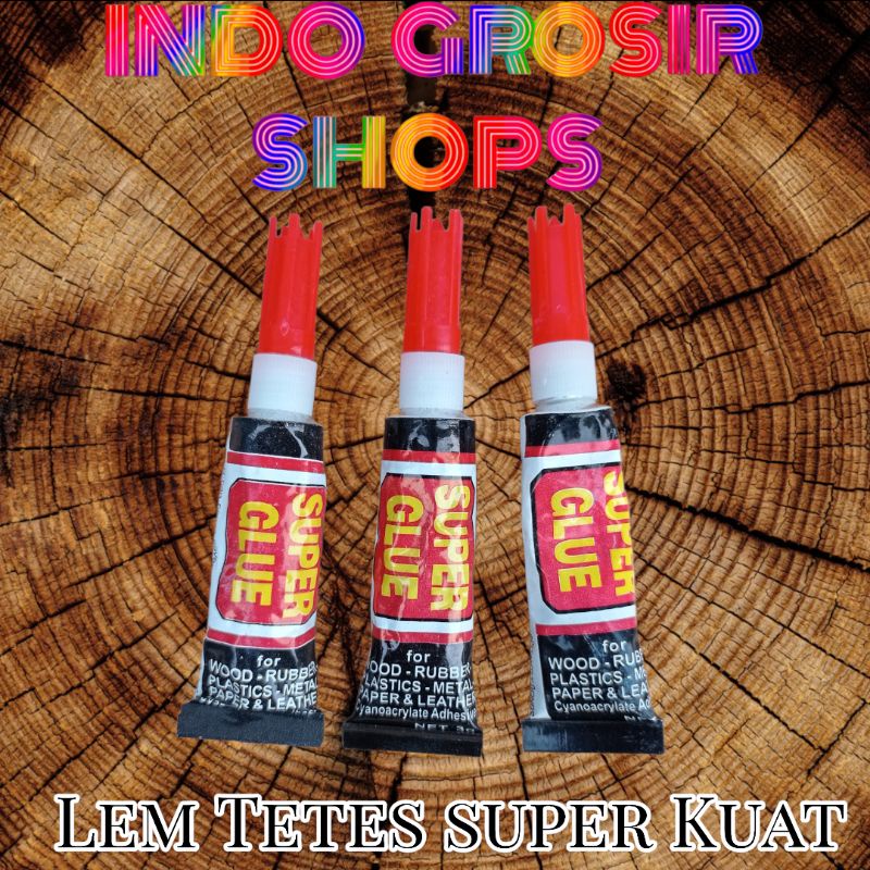 Jual Lem Tetes Super Kuat Power Instant Glue Glu Serbaguna Lem Setan