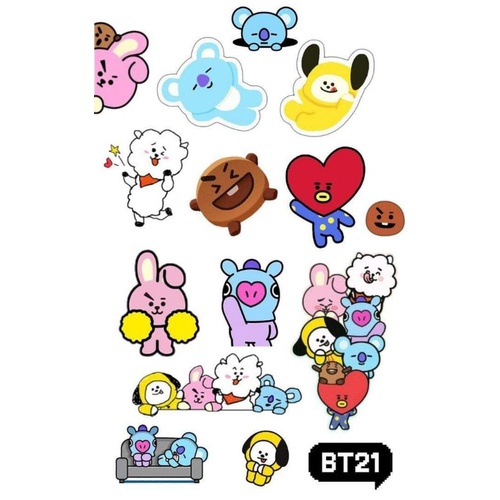 topper kue ulang tahun bt21