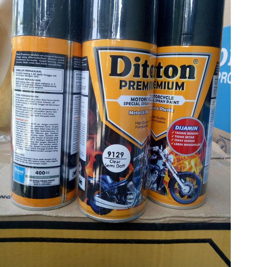 Depan1 Pilok Diton Premium Clear semi Doff 9129 400cc Pernis clear Pilox bening pilok finishing Cat 