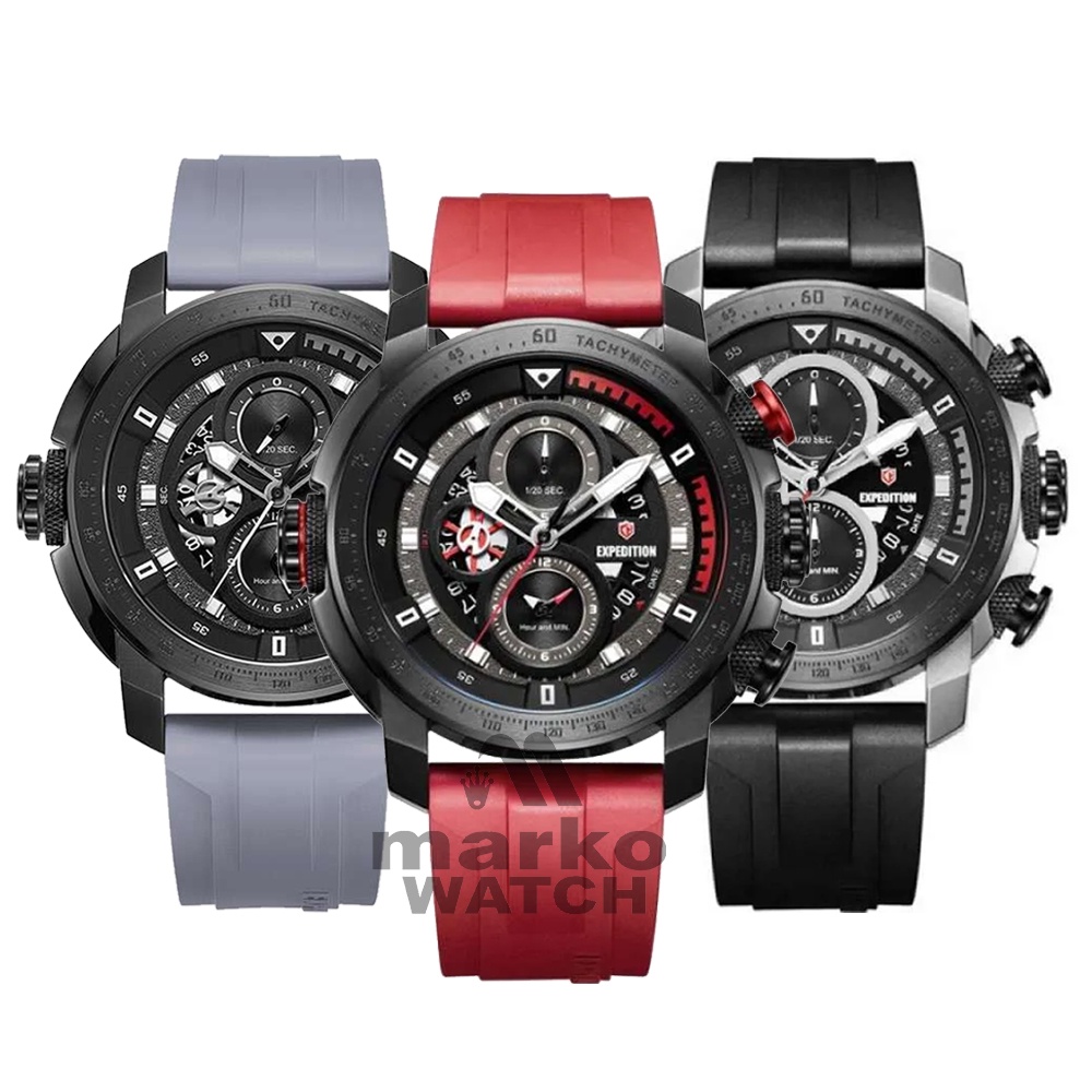 JAM TANGAN PRIA EXPEDITION E6771 / E 6771MC STRAP RUBBER ORIGINAL 100%