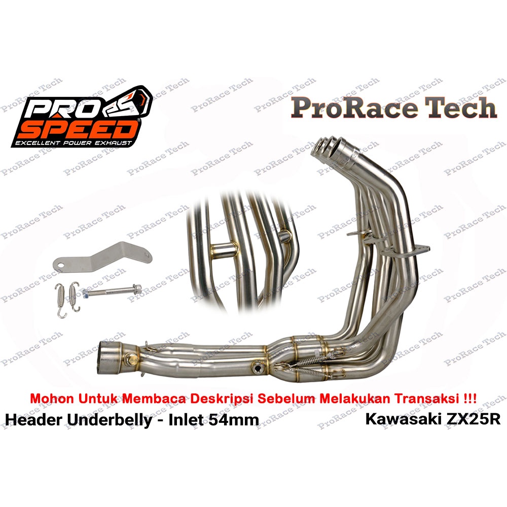 Header / Pipa Knalpot Underbelly Prospeed ZX25R Inlet 51 / 54