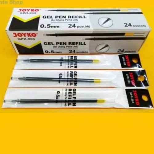 

Isi Pulpen Gel JK 100 JOYKO / Refill Pulpen Gel Joyko GPR 263 (24 PCS)