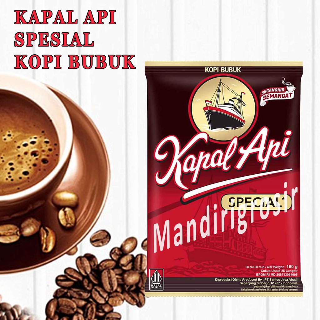 

Coffee Kapal Api* Kopi Bubuk* Kopi Hitam Spesial* 150gr