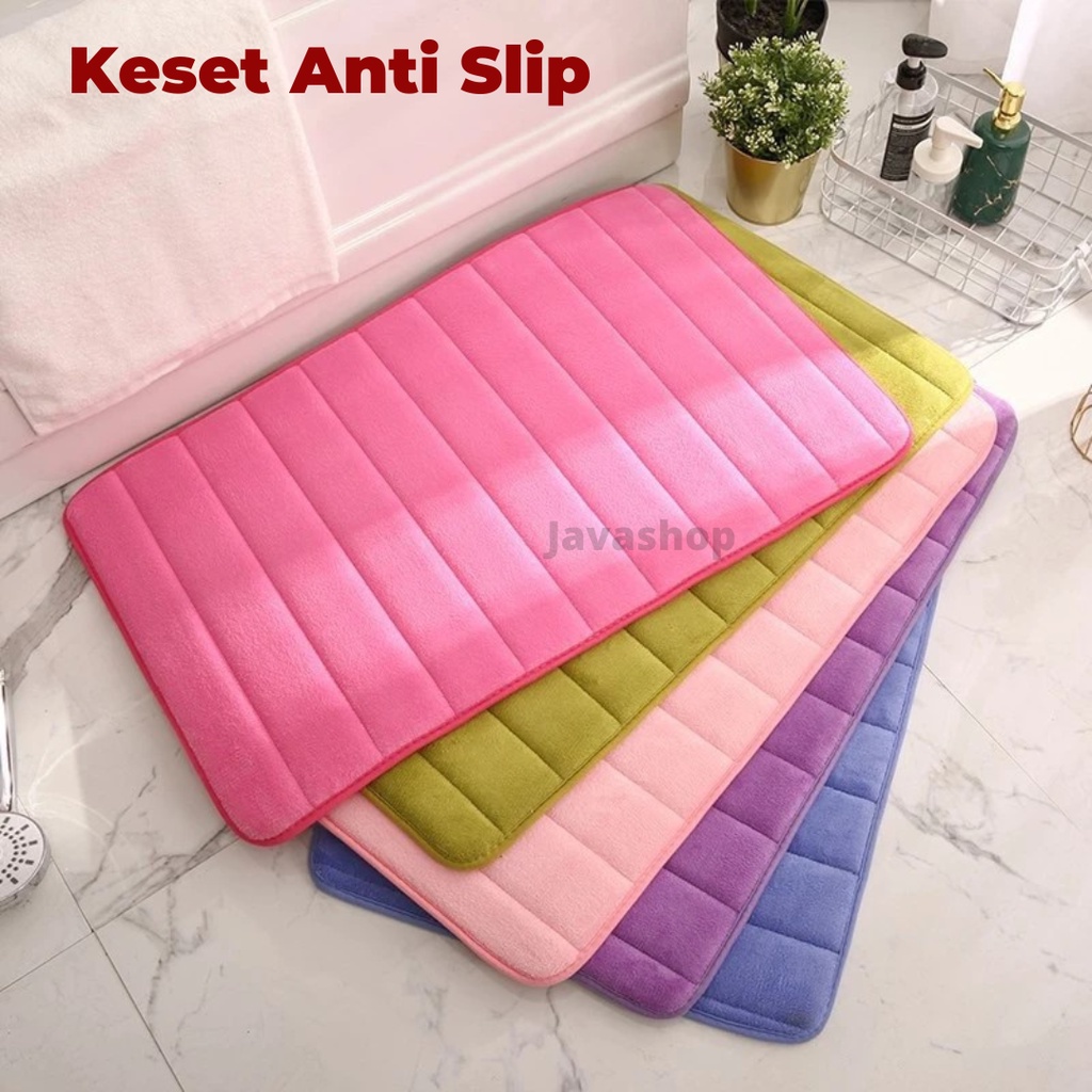 JAVASHOP Keset Kaki Anti Slip Keset Kamar Mandi Menyerap Air