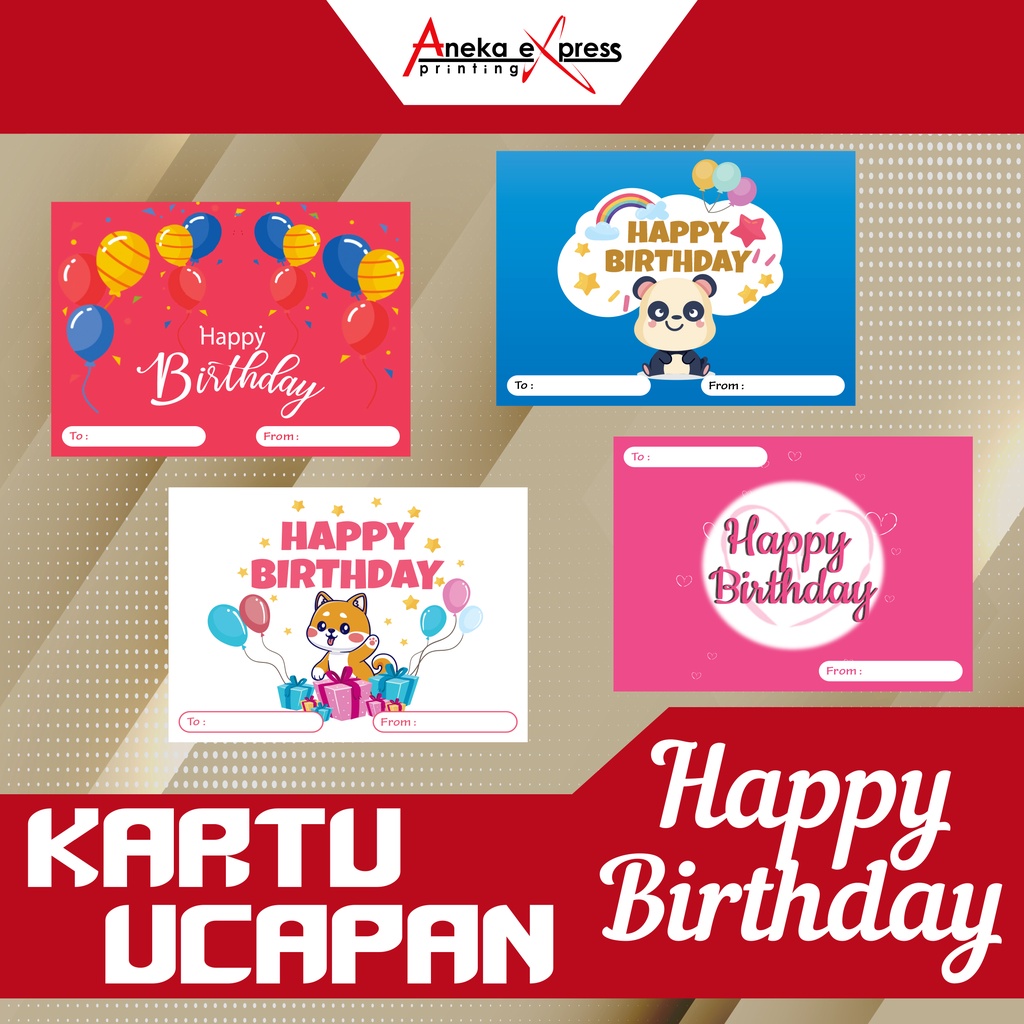 Jual Kartu Ucapan Happy Birthday Birthday Card Greeting Card Happy