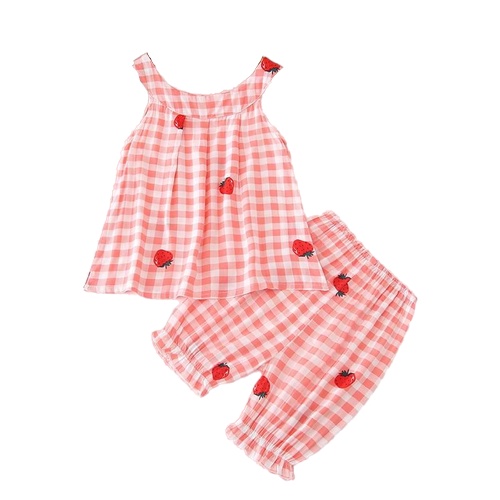 ZASKIYA - SETELAN TEE BERRY ANAK PEREMPUAN / SET BALITA STRAWBERRY KOREAN STYLE 1-3 THN