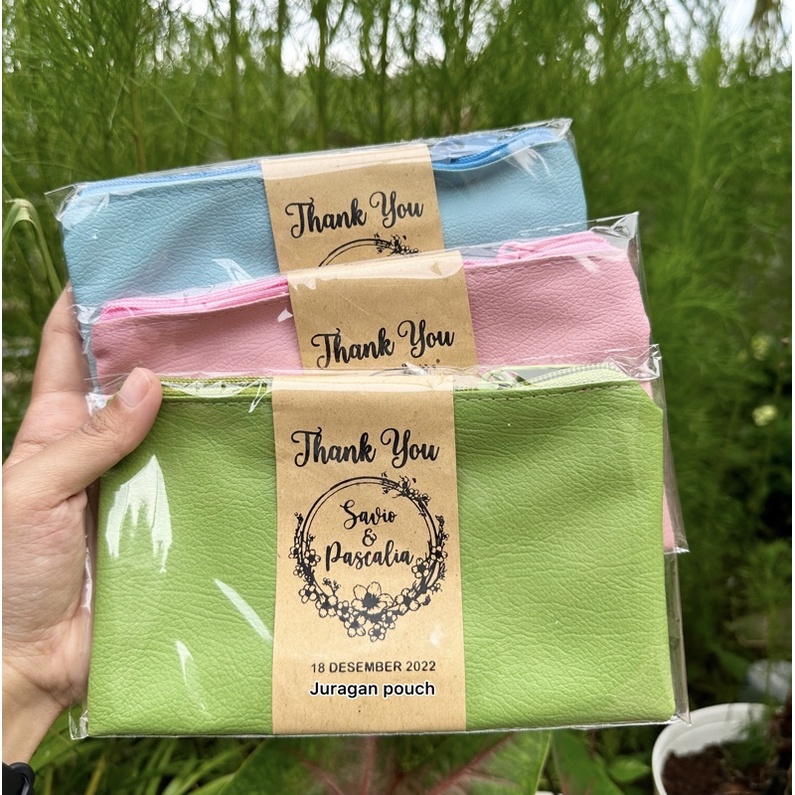 (MINIMAL ORDER 100 pc)POUCH 19x11 cm Pouch pernikahan souvenir pouch souvenir pernikahan souvenir pe