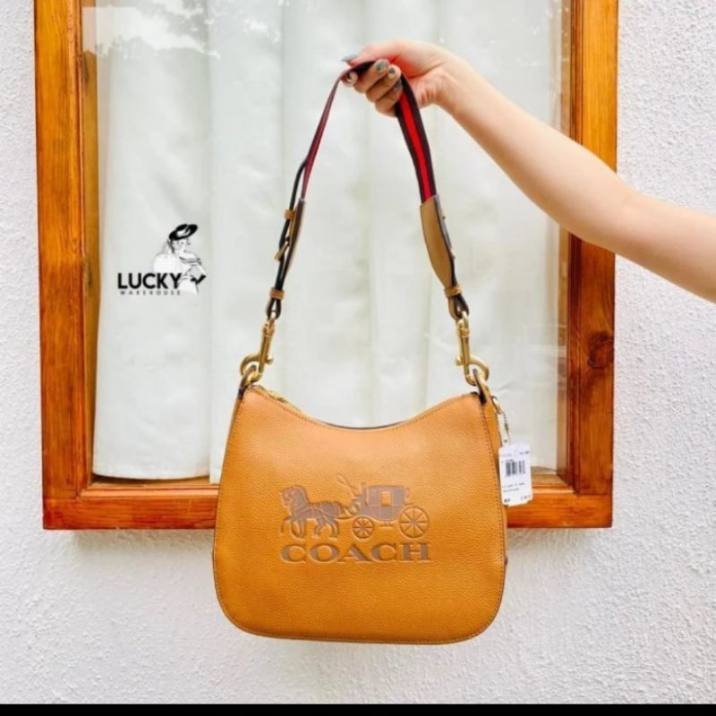 COACH JES LEATHER HOBO brown ORIGINAL 