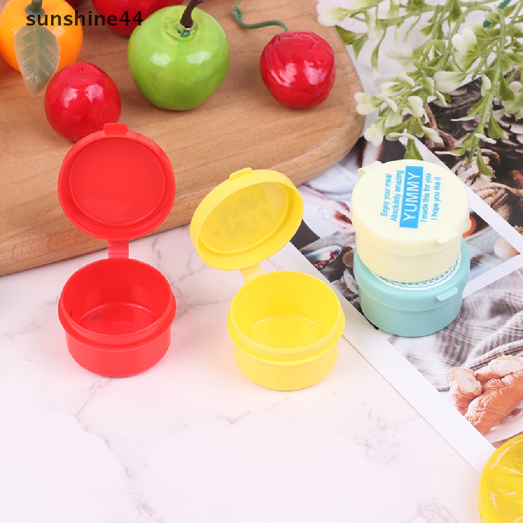 Sunshine Botol Peras Bumbu Mini Salad Dressing Kecap Squeeze Jar Container Kotak Makan Portable Plastik.