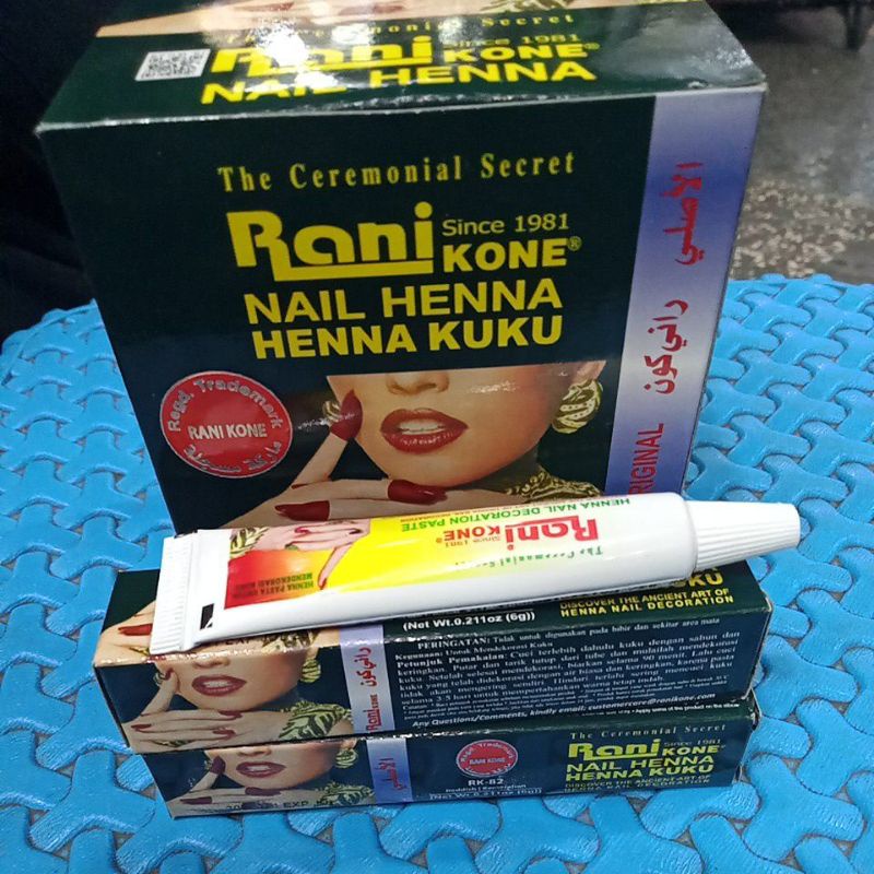 HENNA NAIL RANI || HENNA KUKU RANI MERAH NATURAL PASTA ORIGINAL|| HENNA PACAR KUKU RANI|| MERAH ASLI