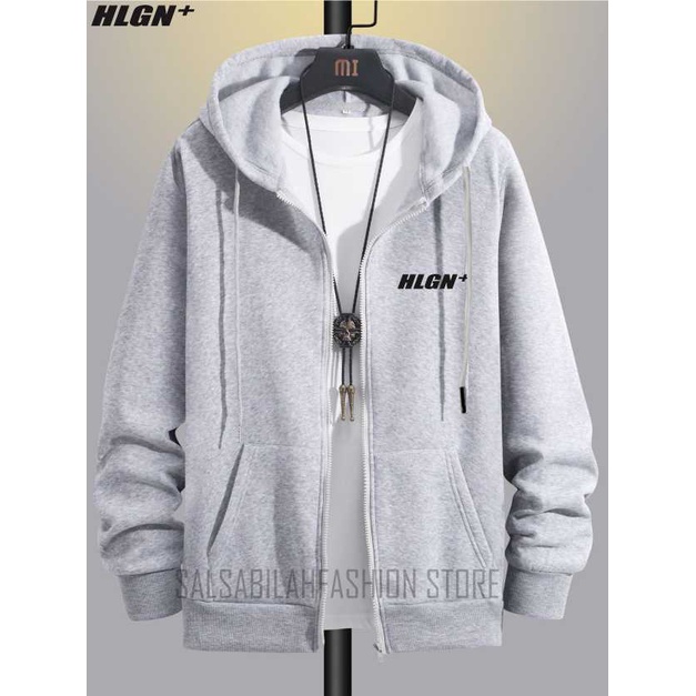 SWEATER HOODIE ZIP DISTRO Pria Wanita Jumper Premium Bahan Fleece Tebal