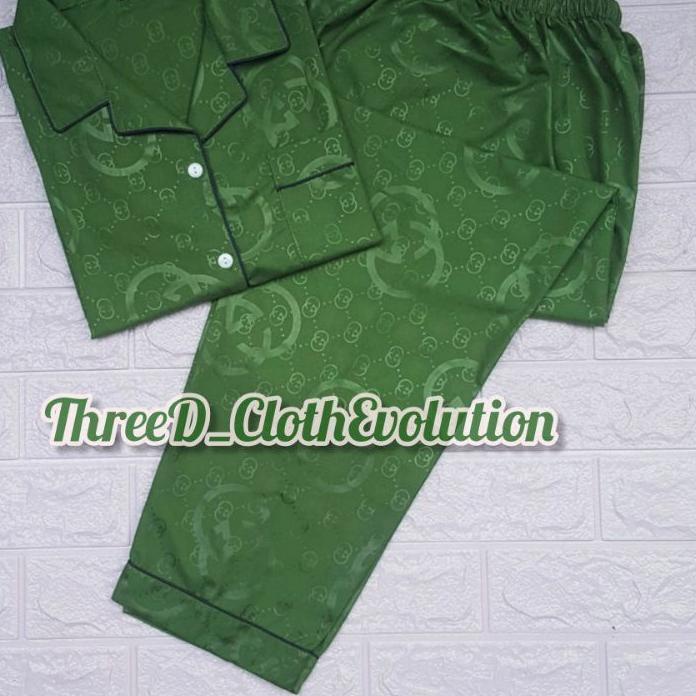 Paling Murah! Piyama Gucci/Polos Pria/Wanita Remaja-Dewasa-Jumbo Promo Murah Setelan CP, PP Bahan Le