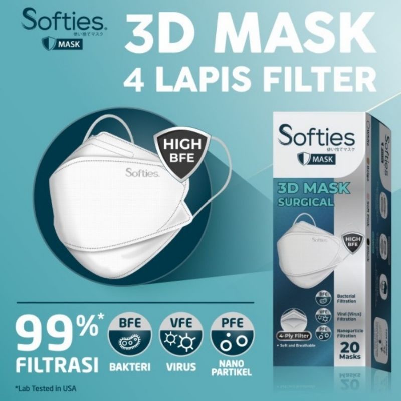 Masker Softies 3D Mask Surgical