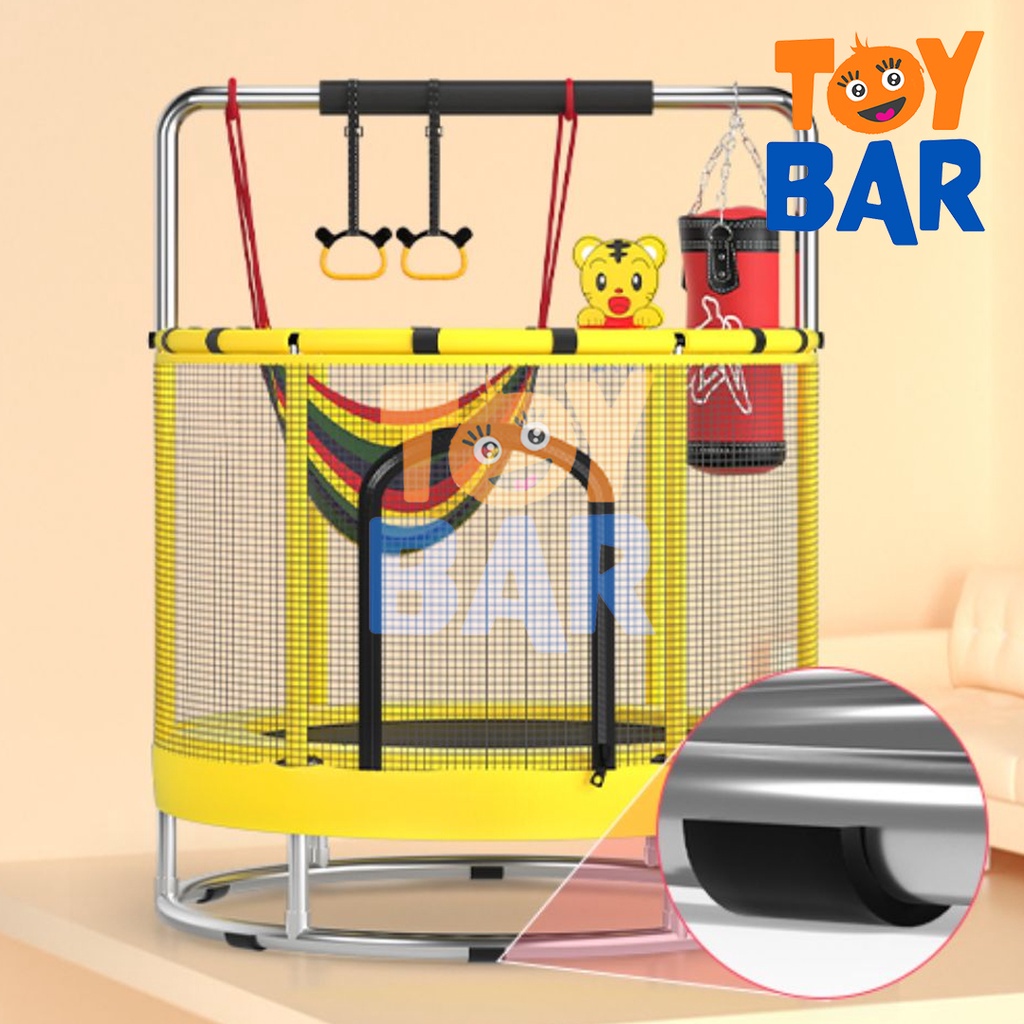 KidFun - Trampolin Mainan Anak Viral  Diameter 140cm PROMO Mainan Rekomendasi Untuk Anak Olahraga Lompat Mainan Anak Murah Play gym Playmate Bayi /  Mainan anak laki laki perempuan / Kado anak laki laki perempuan MAINAN ANAK INDOOR OUTDOR