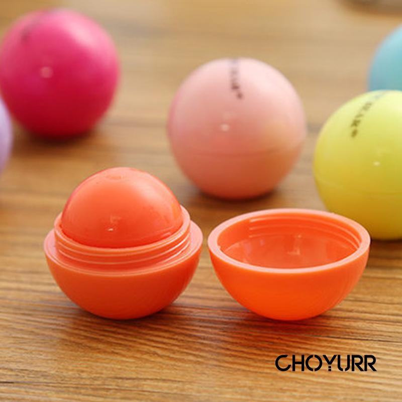 【COD】Lip Blam Mini Fruity Colorful Ball Shape Moisturizing Hydrating Lip Balm Melembabkan Portabel Korea Import-CH