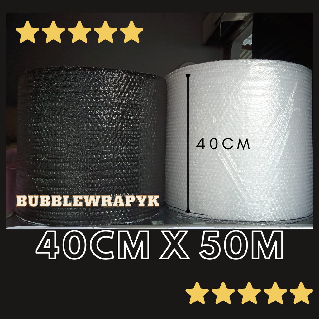 

Bubble Wrap Potongan Ukuran 30cm x 50m Roll/ Bening dan Hitam Ready Stok/ Bubblewrap Potongan/ Bubblewrap