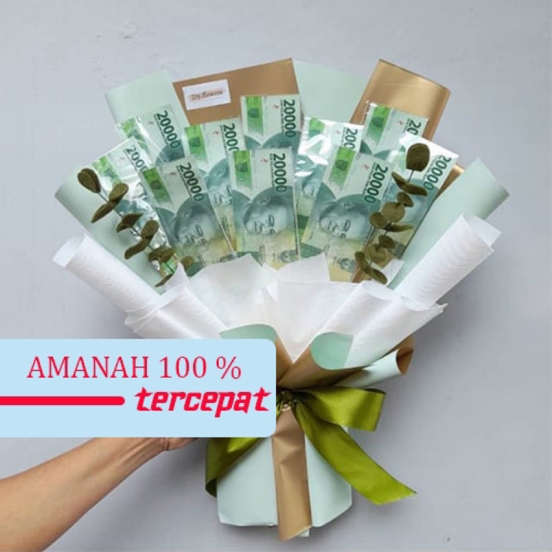 Souvernir Buket Uang Mahar 100% Asli