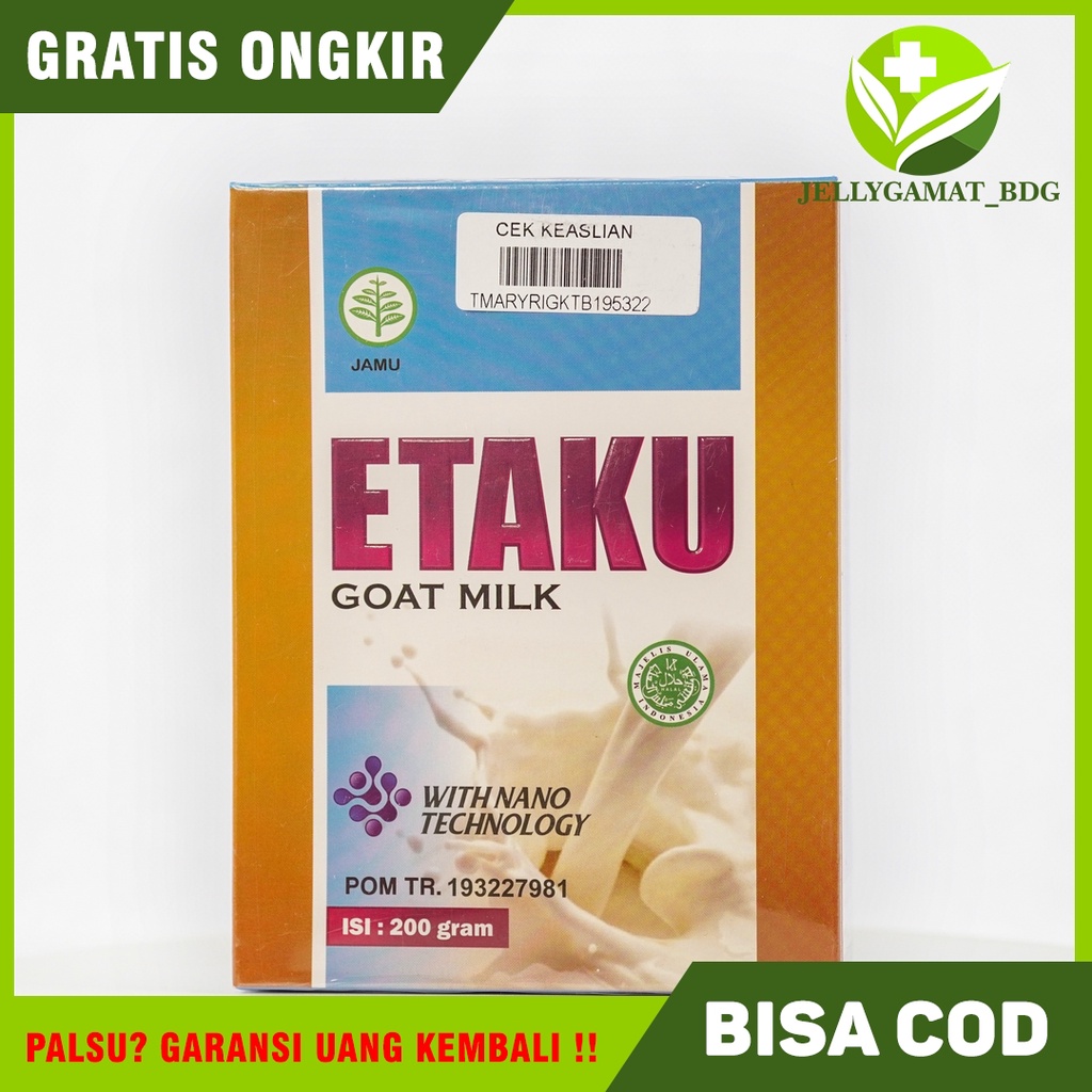 

Etaku Susu Bubuk Kambing Murni Etawa Original 100% Asli Di Kota BANDUNG Bisa COD (Bayar Di Tempat)