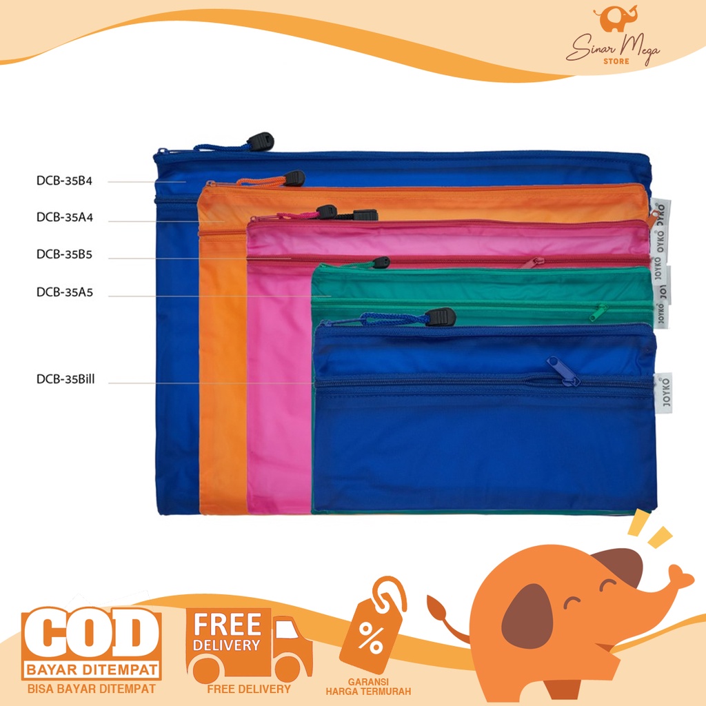 

Joyko Document Bag DCB-35(A4, B4, A5, B5, Bill)/ Map Tas Dokumen Murah Berkualitas