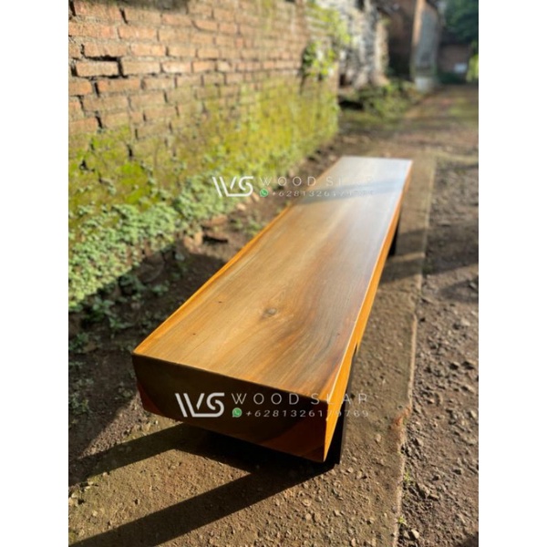 Bangku Balok Trembesi Solid Kayu Utuh