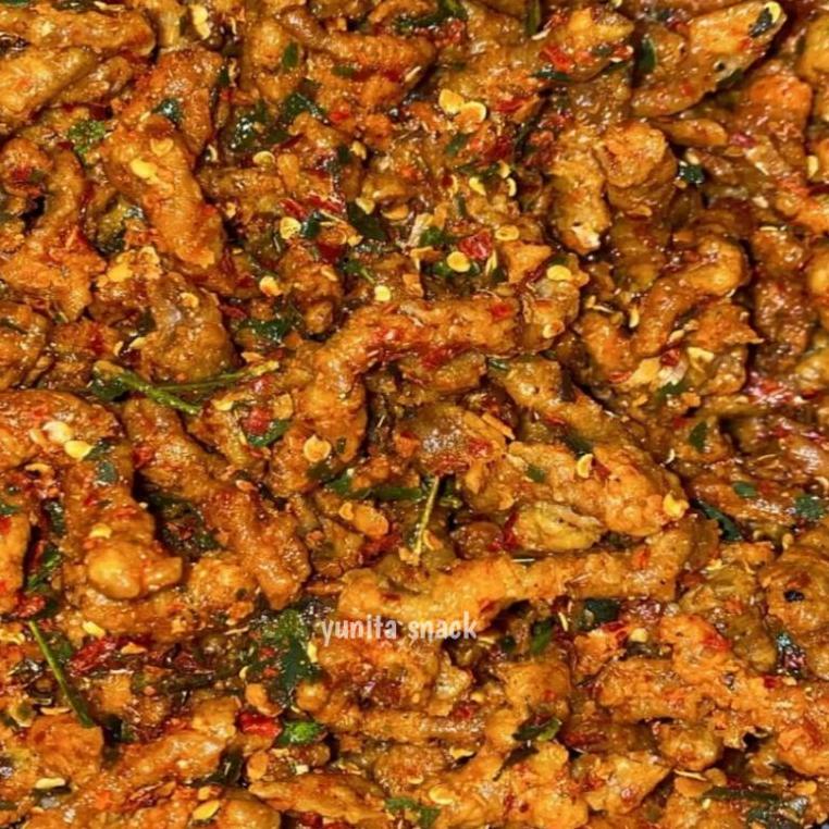 

TERBAIK A882 usus crispy pedas 250 gram ㆅ