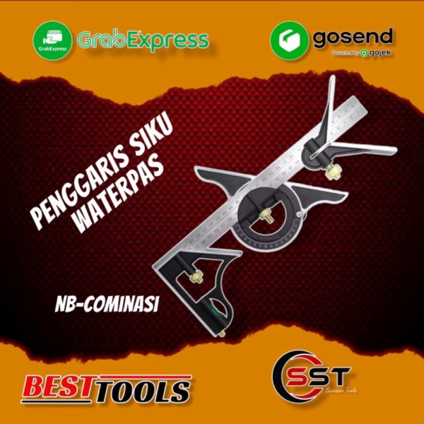 

Dijual Combinasion Square-siku Kombinasi-penggaris Siku tukang brend Besttool Diskon