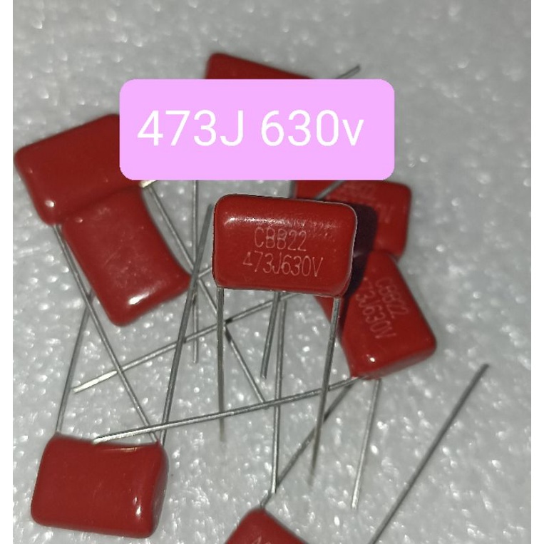 KAPASITOR MILAR 473J 630V MYLAR 473 J 630 VOLT 630VOLT CBB22
