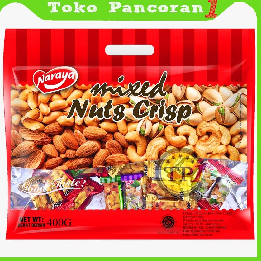 

Restock NARAYA MIXED NUTS CRISP Permen MIX NUT Mede Almonds Pistachio 400g