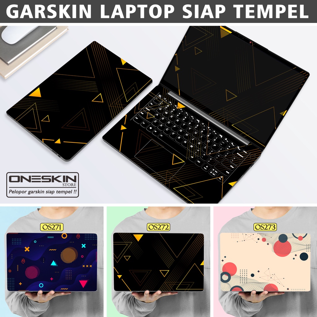 Garskin Sticker Laptop Protector Macbook Full Body Bottom Bezel Palmrest Skin Vector Geometric