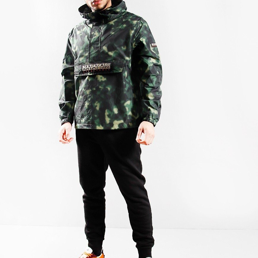 NAPAPIJRI RAINFOREST SUMMER FREESTRIDER AOP JACKET CAMO GREEN ORIGINAL