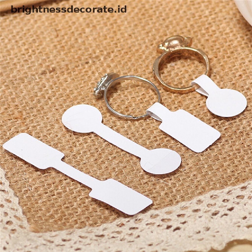 [Birth] 100pcs/bag Stiker Perekat Kosong Cincin Kalung Display Perhiasan Label Harga Tag [ID]