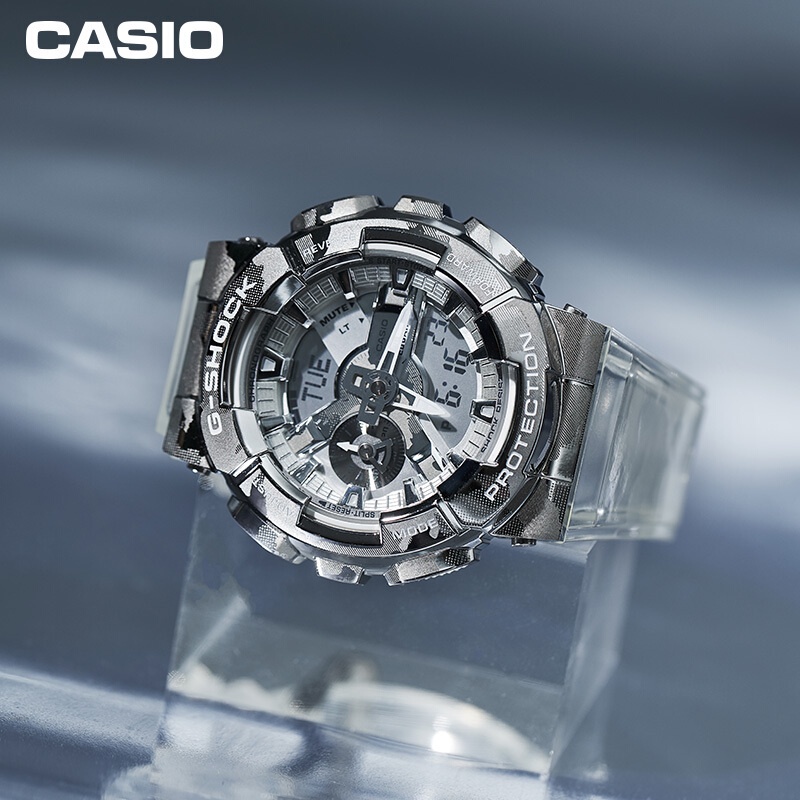 G-SHOCK Transparent Camo / Camouflage Series Waterproof Sports Watch Fashion Men's Watch GM-110SCM-1APR GM-5600SCM-1PR