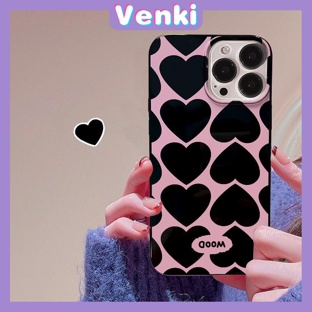 iPhone 14 Pro Max Phone Case Soft TPU Candy Case Pink Love Glossy Black Back Cover Camera Protection Shockproof For iPhone 13 12 11 Pro Max 7 8 Plus X XR