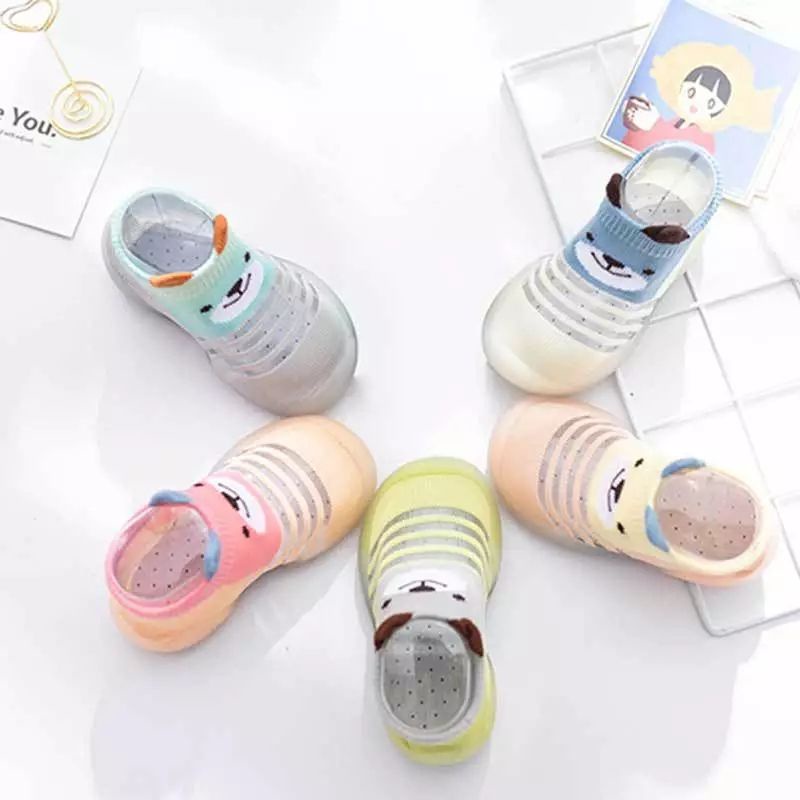 Sepatu Karet Bayi Anak Transparan Pendek Usia 1-2 tahun Import