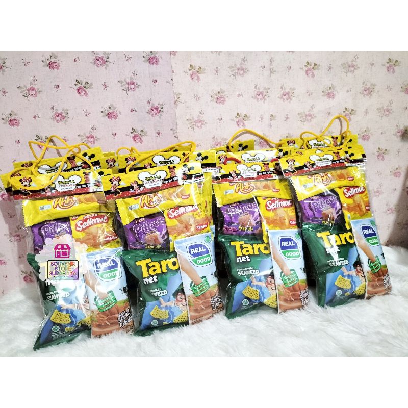 Promo !!!!  Mini snack hangtag || Paket hampers ultah murahh || Hampers mini Ahh