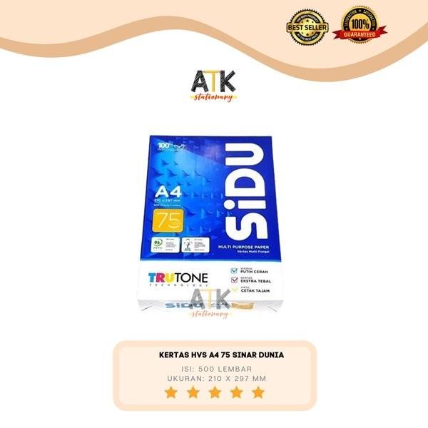 

Unik Kertas Fotocopy HVS A4 70 GSM Sinar Dunia atk Diskon