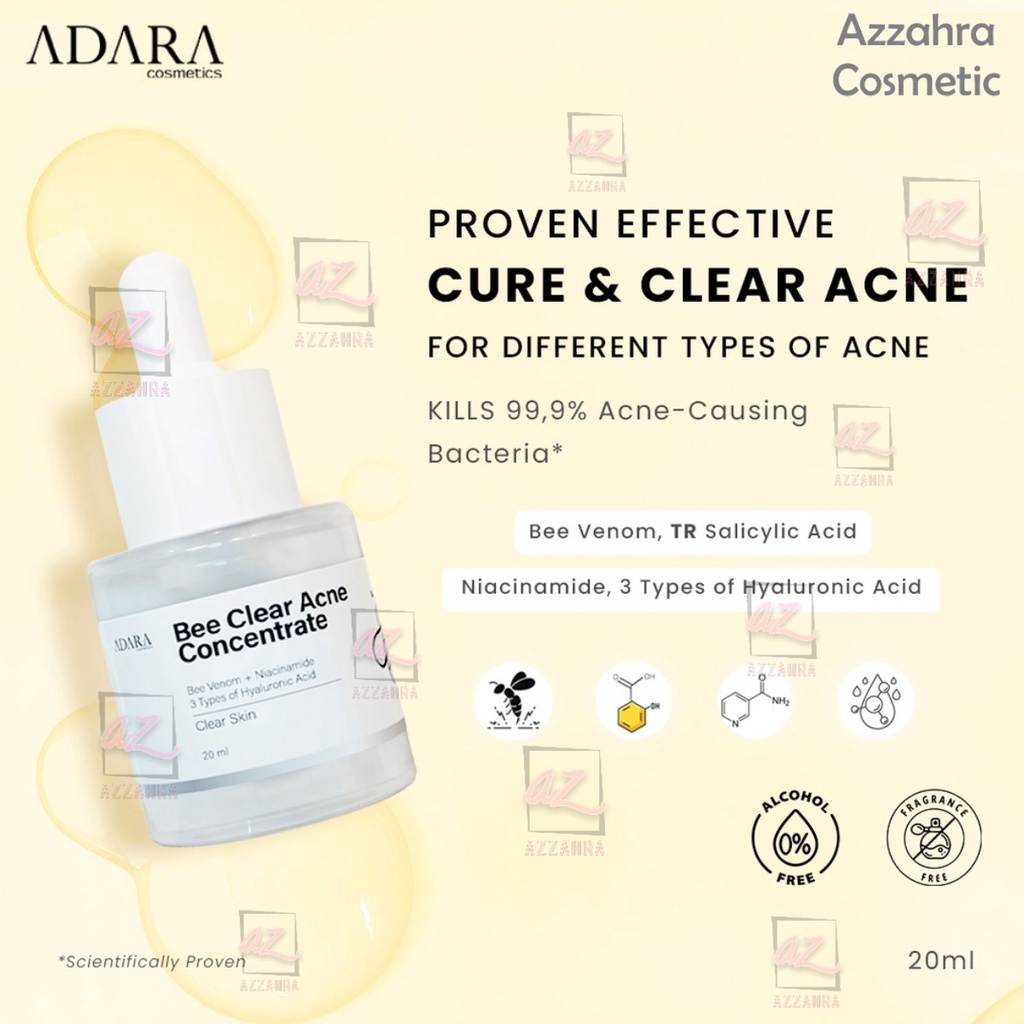 ADARA Bee Clear Acne Concentrate 20ml | Bee Venom + TR Salicylic Acid + 3HA Serum
