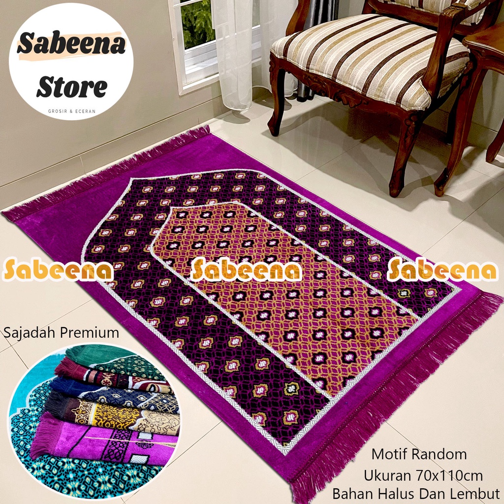 SajadahTurkey Super Premium Ukuran Dewasa 70 cm x 110 cm Perlengkapan Shalat