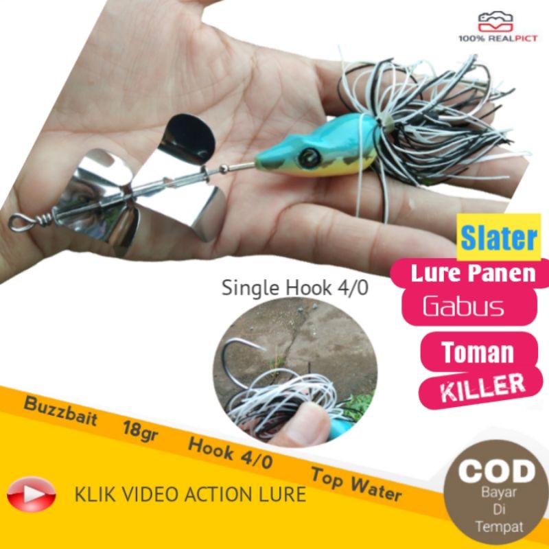 Umpan Pancing Casting kesting Kodok Toman Gabus Kerandang Haruan Tapah Paling Ampuh Slater Sleter Se