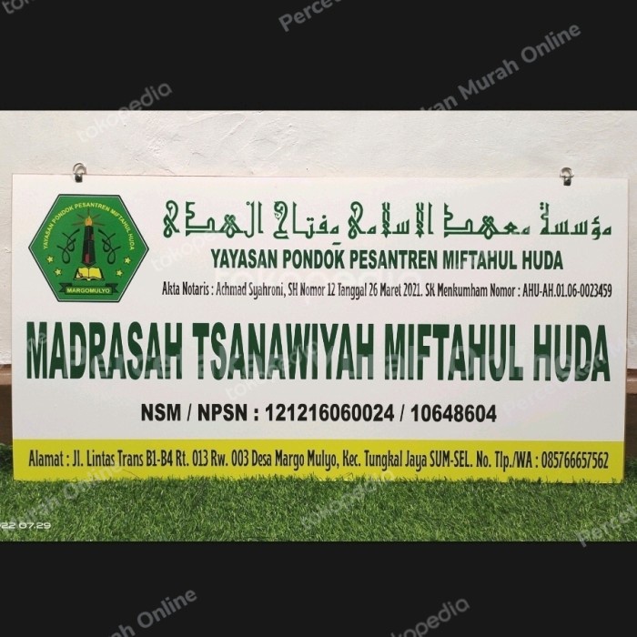

Paja Acrylic 50X100 Papan Nama Dokter Bidan Plang Praktek Sign Label 50*100