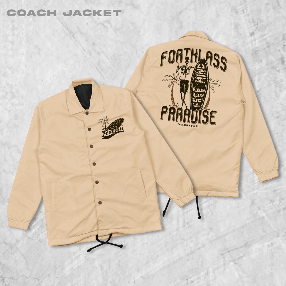 HIPNOP  Paradise Coach Jaket Pria Outwear Unisex Parasut