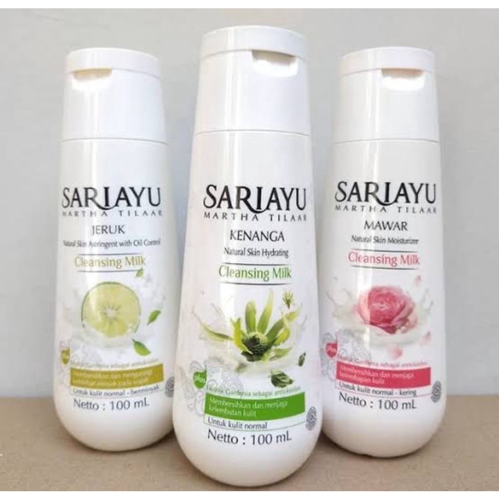 Membersihkan wajah sariayu botol 100ml/150ml