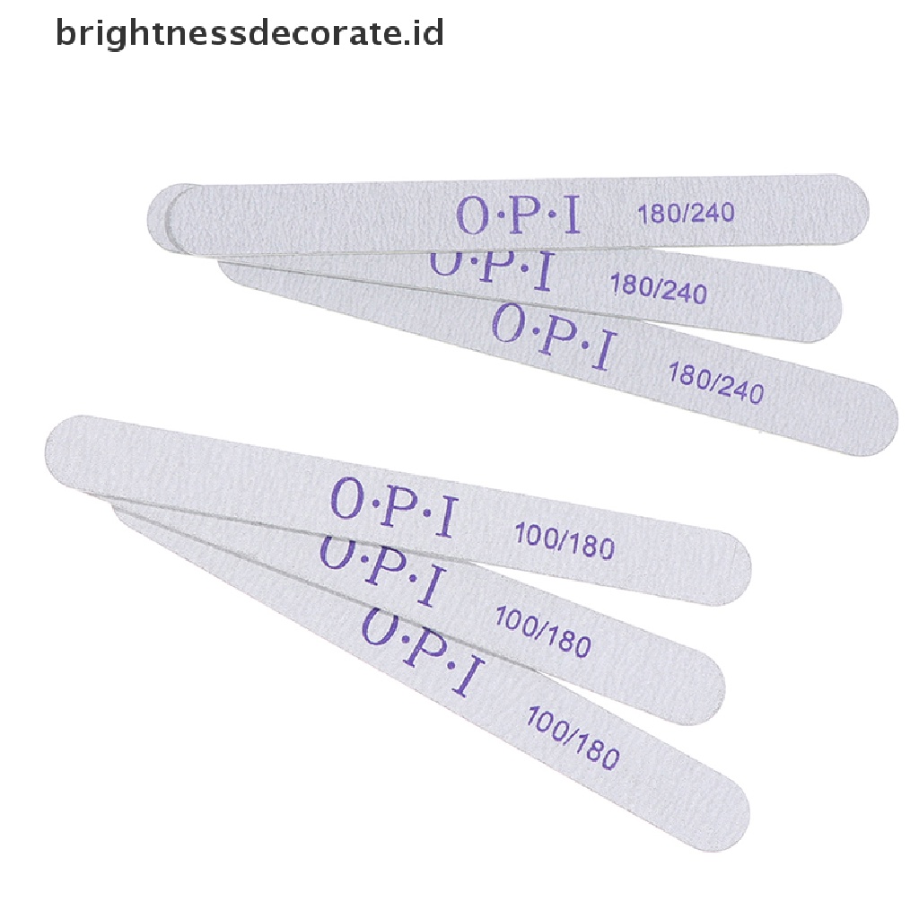 [Birth] 10pcs Kikir Kuku Kayu Tebal Double Side Nail Art Sanding Buffer Files [ID]