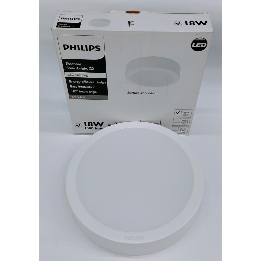 PHILIPS LED DOWNLIGHT DN027C G2 18W / LAMPU LED DOWNLIGHT OUTBOW - 3000K / LAMPU DOWNLIGHT