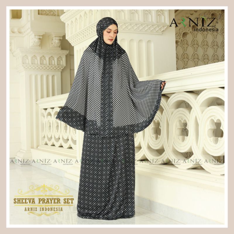 SHEEVA PRAYER SET MUKENA TELEKUNG BY ARNIZ COLLECTION ORIGINAL