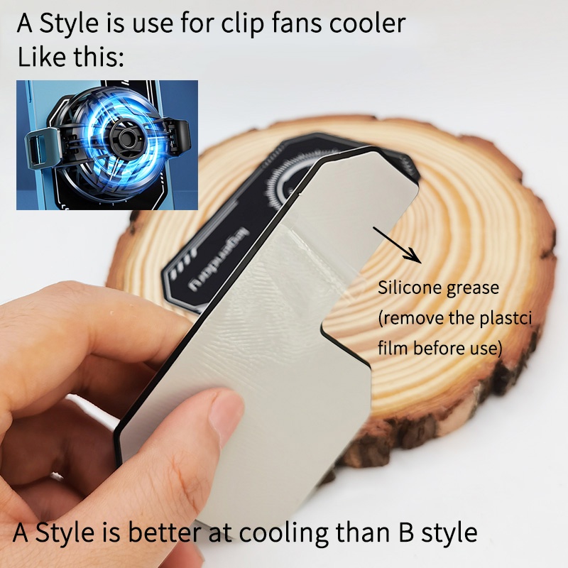 Heatsink Aluminium Pad Pendingin HP Heat Sink Chamber Kipas Pendingin Fun Cooler MLBB PUBG MEMO THERMAL PAD