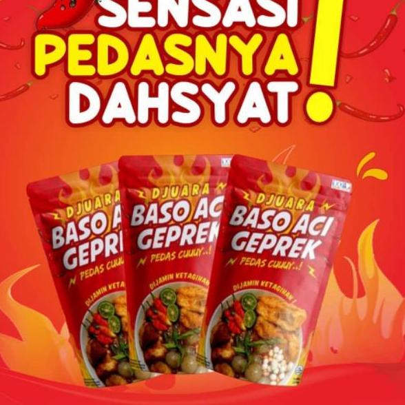 

【MEGA SALE】 Baso Aci Geprek Djuara Samiraos / Baso Aci Geprek / Boci Geprek Samiraos/ Baci Raos