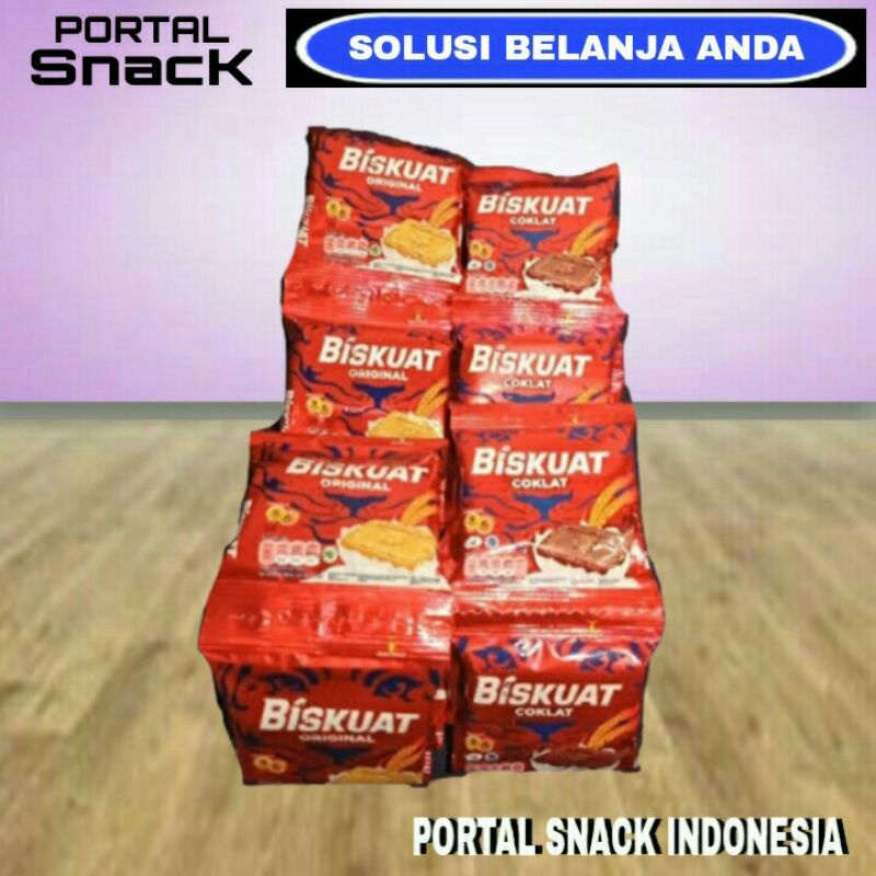 

BISKUAT Original/Coklat 1 pack isi 20 pcs