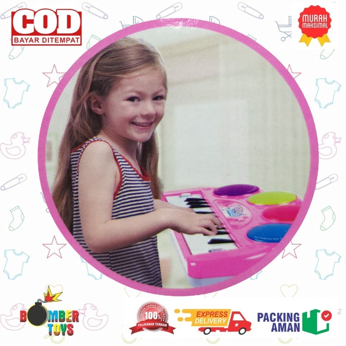 MAINAN ANAK ELECTRONIC ORGAN PIANO MUSIC LITTLE PIANIS LAMPU DISKO SNI