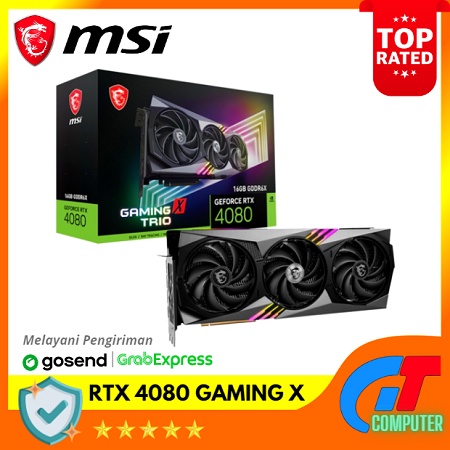 VGA MSI RTX 4080 16GB GAMING X TRIO 16GB GDDR6X